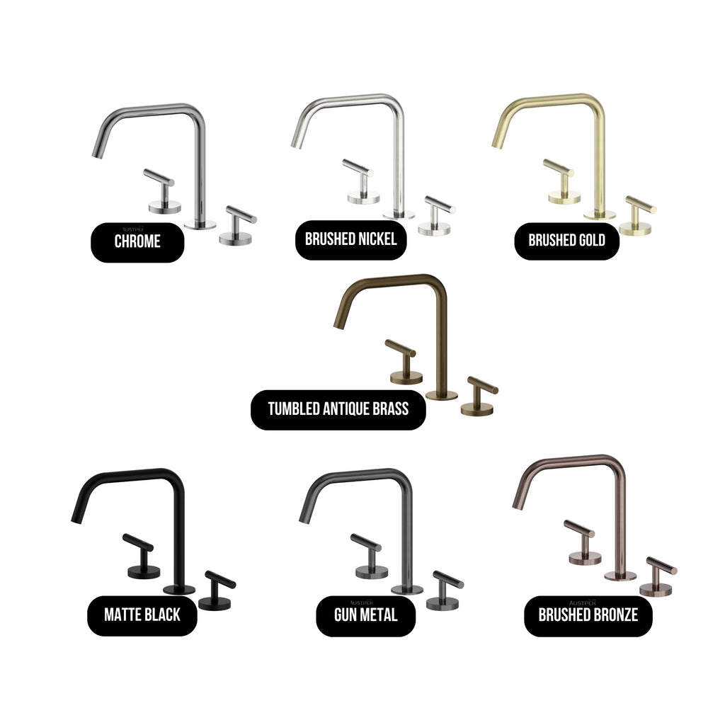NERO MECCA LEVER BATH/KITCHEN SET EDGE SPOUT II CHROME