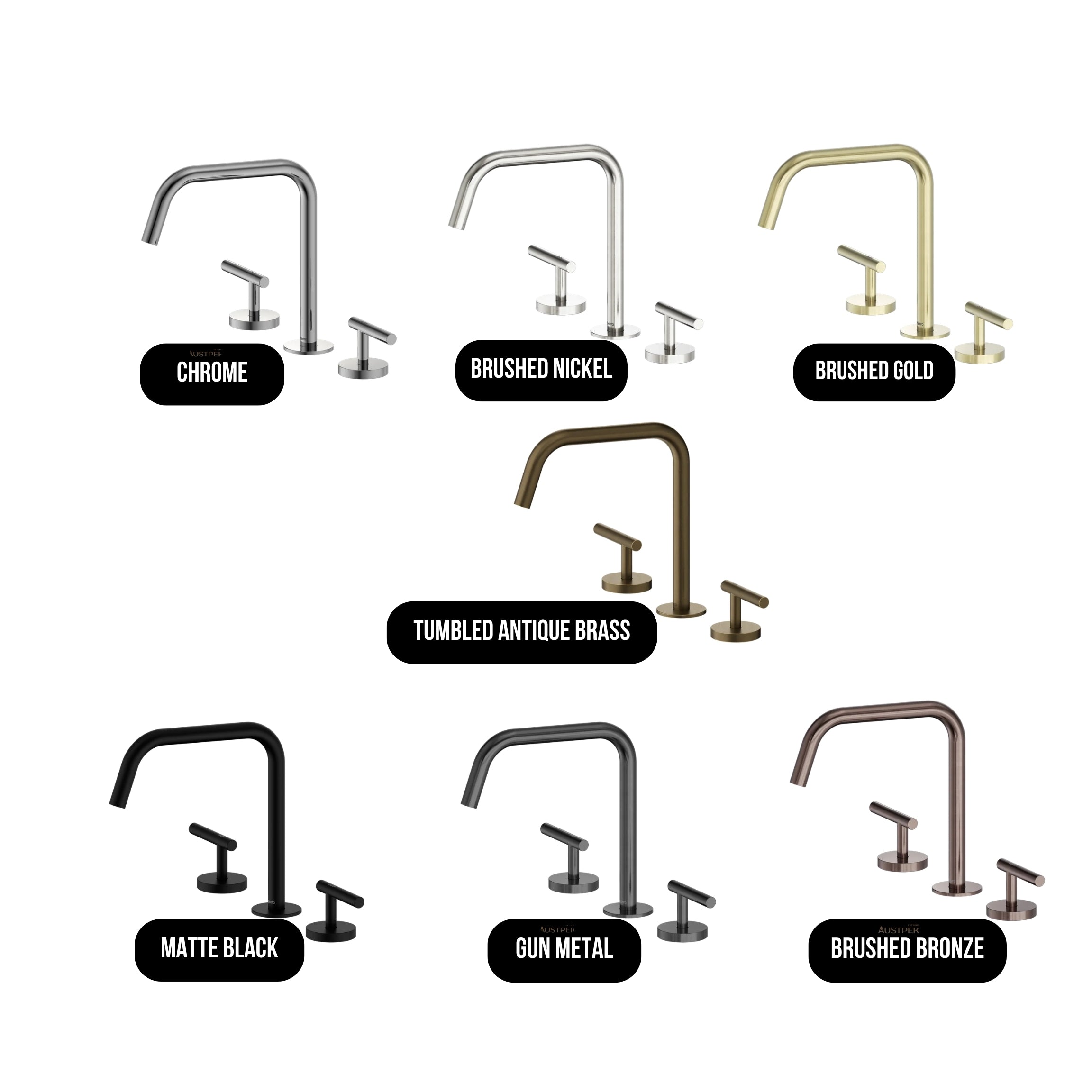 NERO MECCA LEVER BATH/KITCHEN SET EDGE SPOUT II CHROME