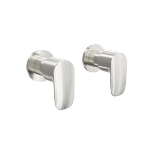 LINSOL CURVA WALL TOP ASSEMBLIES 87MM BRUSHED NICKEL