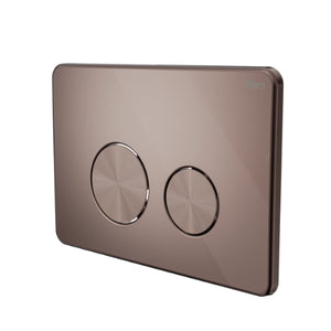 NERO IN WALL TOILET PUSH PLATE 258MM BRUSHED BRONZE