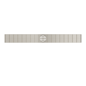LINSOL EZYFLOW HEELGUARD DN64 LINEAR WASTE 1000MM BRUSHED NICKEL