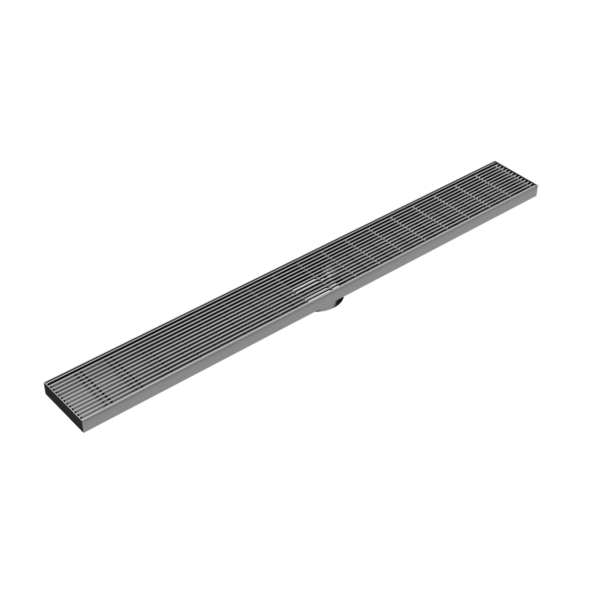 LINSOL EZYFLOW HEELGUARD DN64 LINEAR WASTE 1000MM GUN METAL