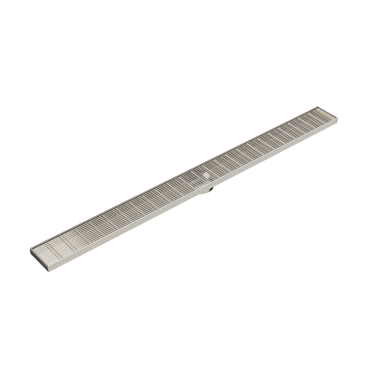 LINSOL EZYFLOW HEELGUARD DN64 LINEAR WASTE 1200MM BRUSHED NICKEL