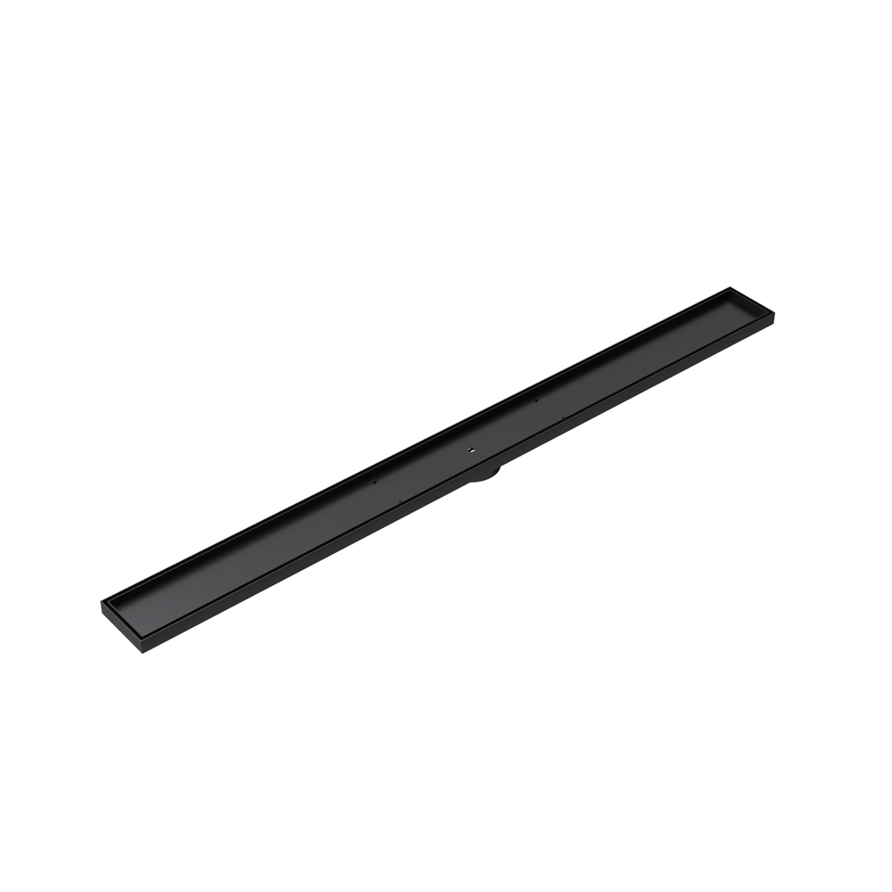 LINSOL EZYFLOW TILE INSERT DN64 LINEAR WASTE 1200MM MATTE BLACK