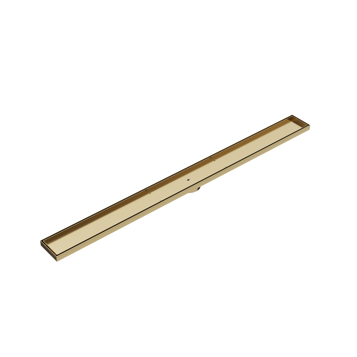 LINSOL EZYFLOW TILE INSERT DN64 LINEAR WASTE 1200MM BRUSHED BRASS