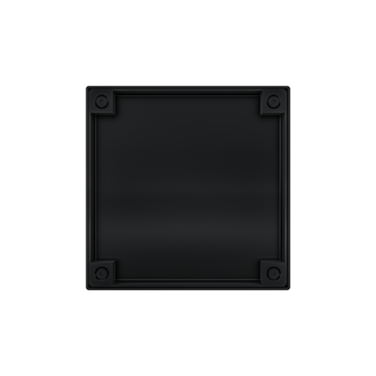 LINSOL EZYFLOW TILE INSERT DN74 SQUARE CLEAN OUT 130MM MATTE BLACK