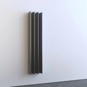 ESKIMO GORDON VERTICAL SINGLE HEATED TOWEL RAIL GUNMETAL 208MM