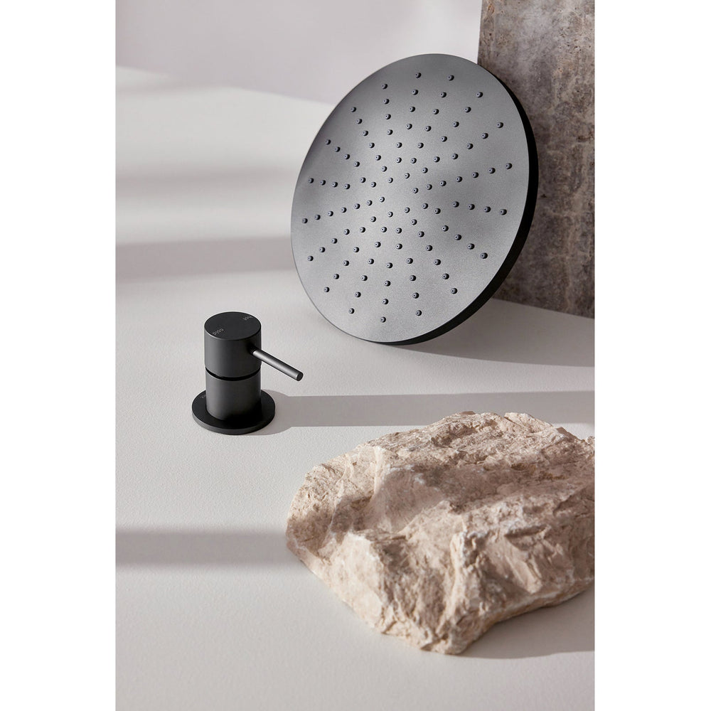 PHOENIX VIVID SHOWER ROSE ROUND 230MM MATTE BLACK