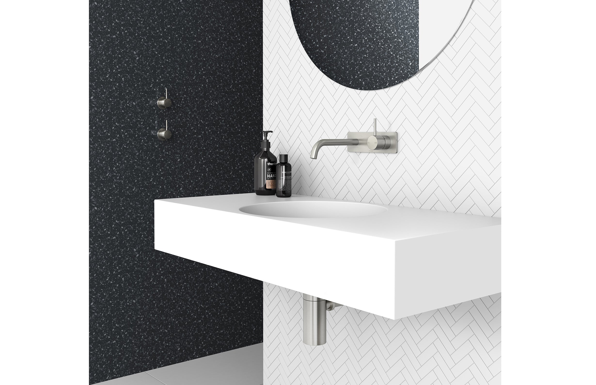 PHOENIX BOTTLE TRAP BRUSHED NICKEL 40MM