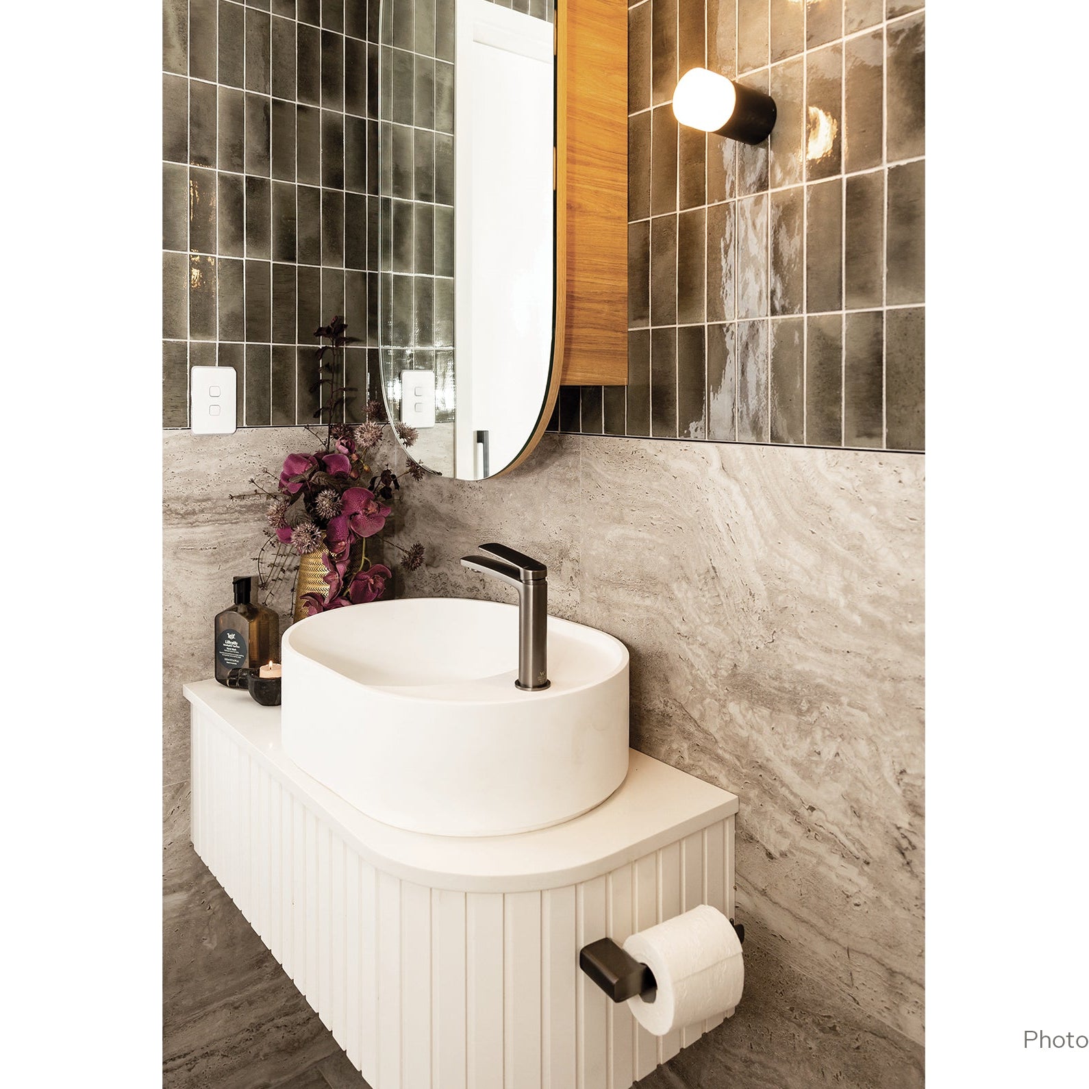 PHOENIX MEKKO LEAD FREE BASIN MIXER 145MM BRUSHED NICKEL