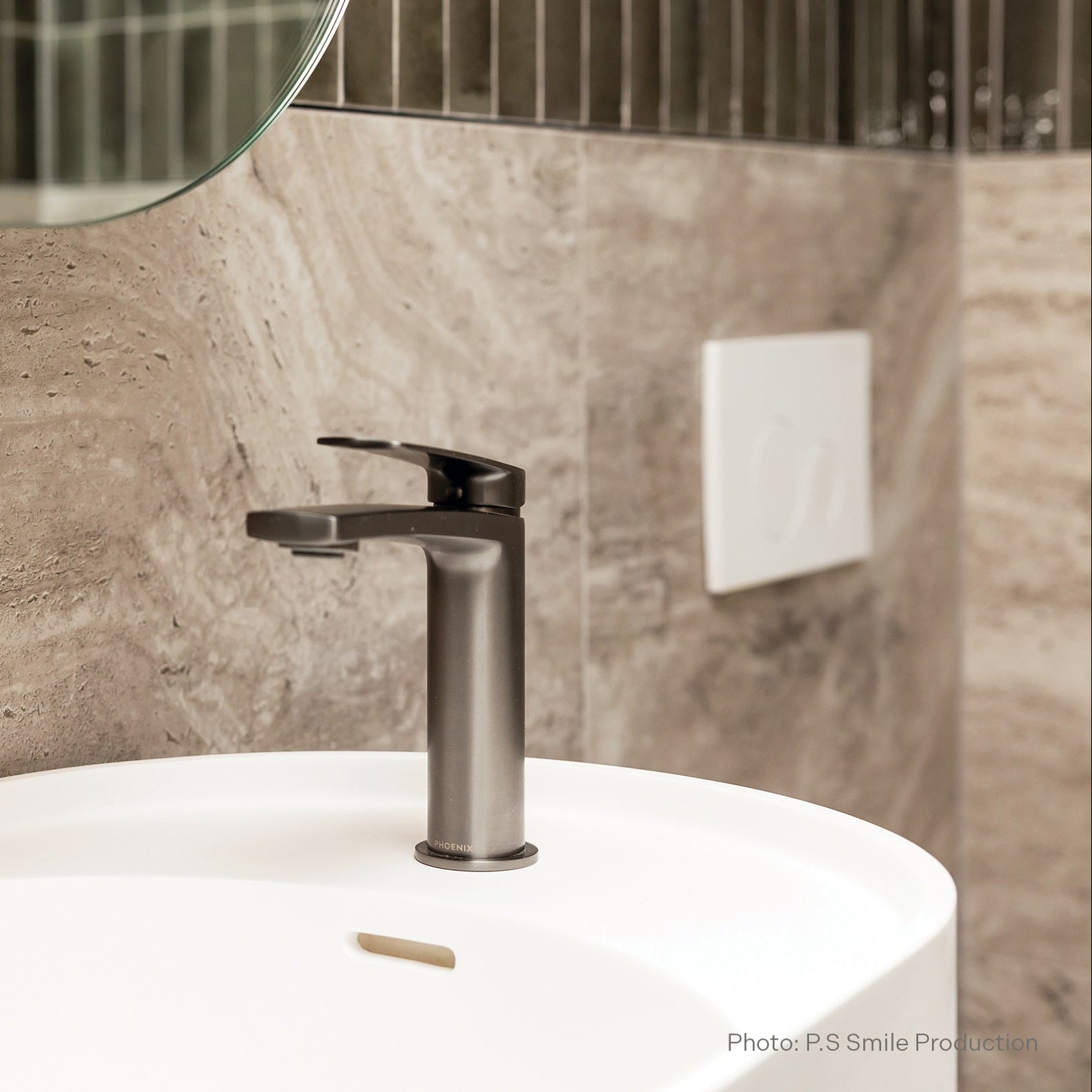 PHOENIX MEKKO LEAD FREE BASIN MIXER MATTE BLACK