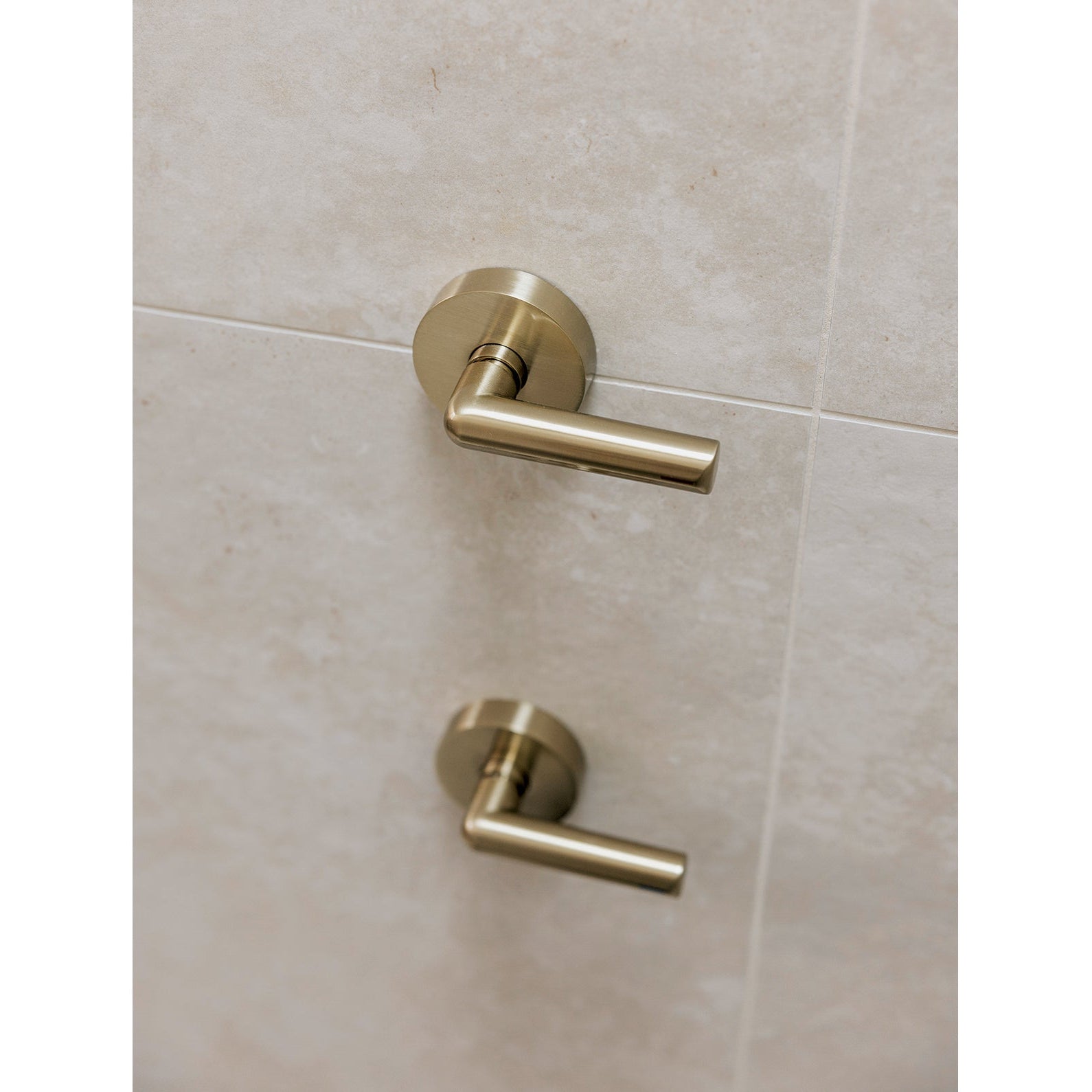 PHOENIX VIVID SLIMLINE LEAD FREE PLUS LEVER WALL TOP ASSEMBLIES EXTENDED SPINDLES BRUSHED GOLD