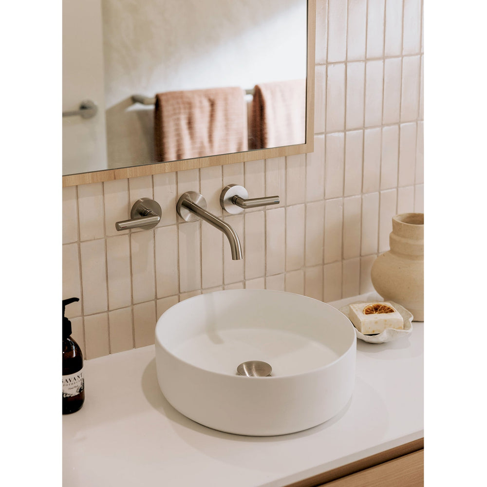 PHOENIX VIVID SLIMLINE LEAD FREE PLUS LEVER WALL TOP ASSEMBLIES EXTENDED SPINDLES BRUSHED NICKEL