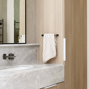 PHOENIX NUAGE NON-HEATED HAND TOWEL RAIL BRUSHED CARBON 290MM