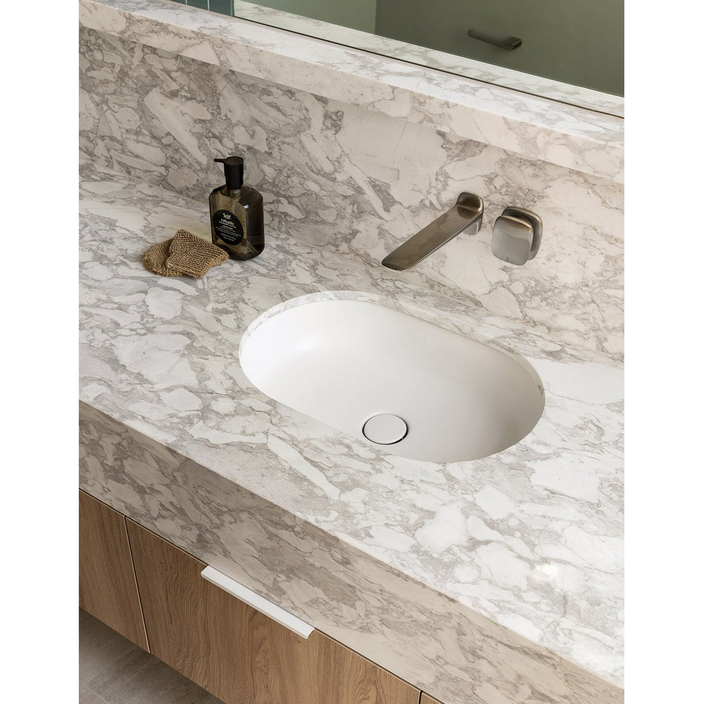 PHOENIX NUAGE LEAD FREE WALL BASIN BATH MIXER SET 200MM BRUSHED NICKEL 