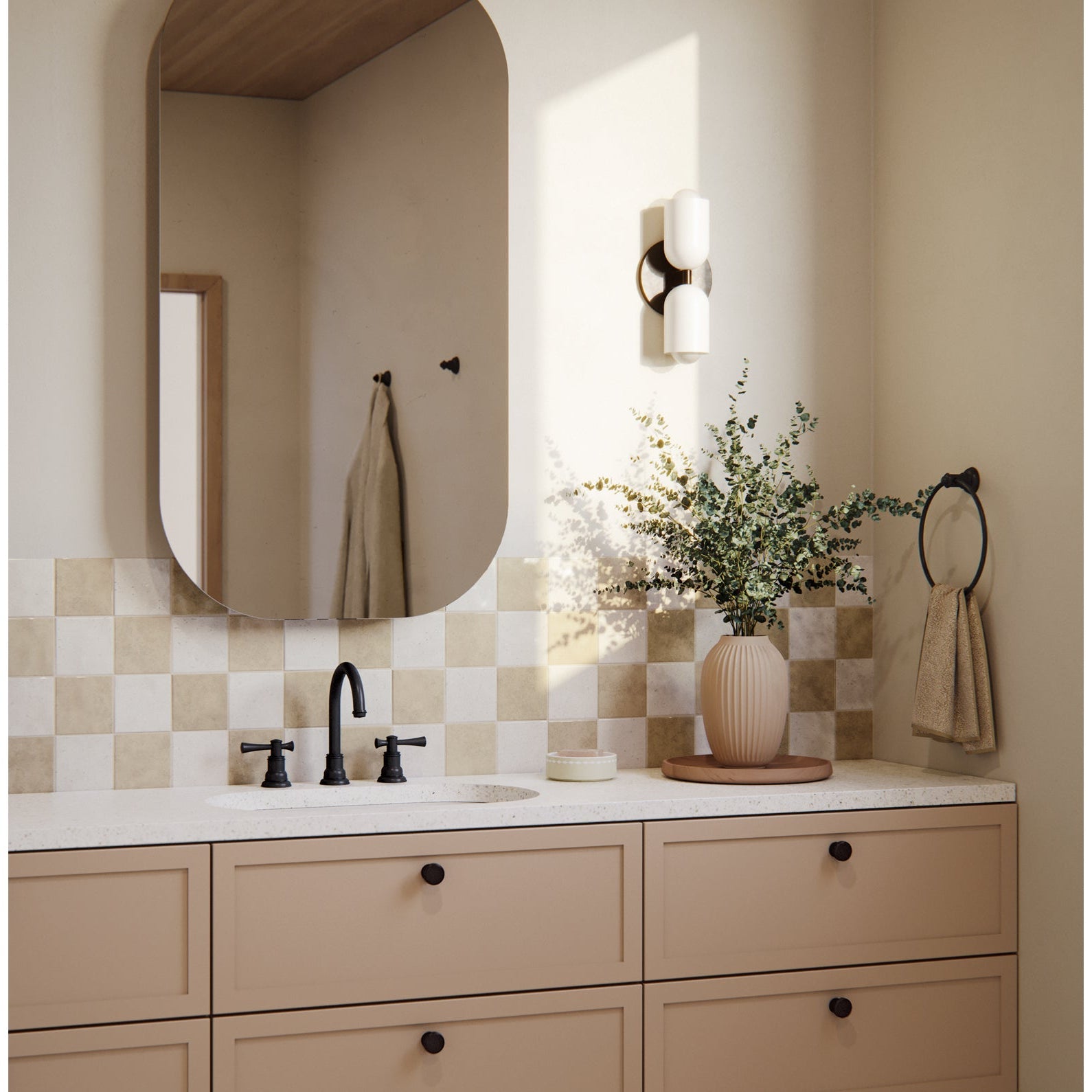 PHOENIX CROMFORD LEAD FREE BASIN SET 205MM MATTE BLACK