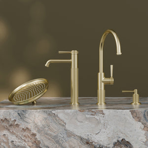 PHOENIX WILTERN SINK MIXER 378MM BRUSHED GOLD