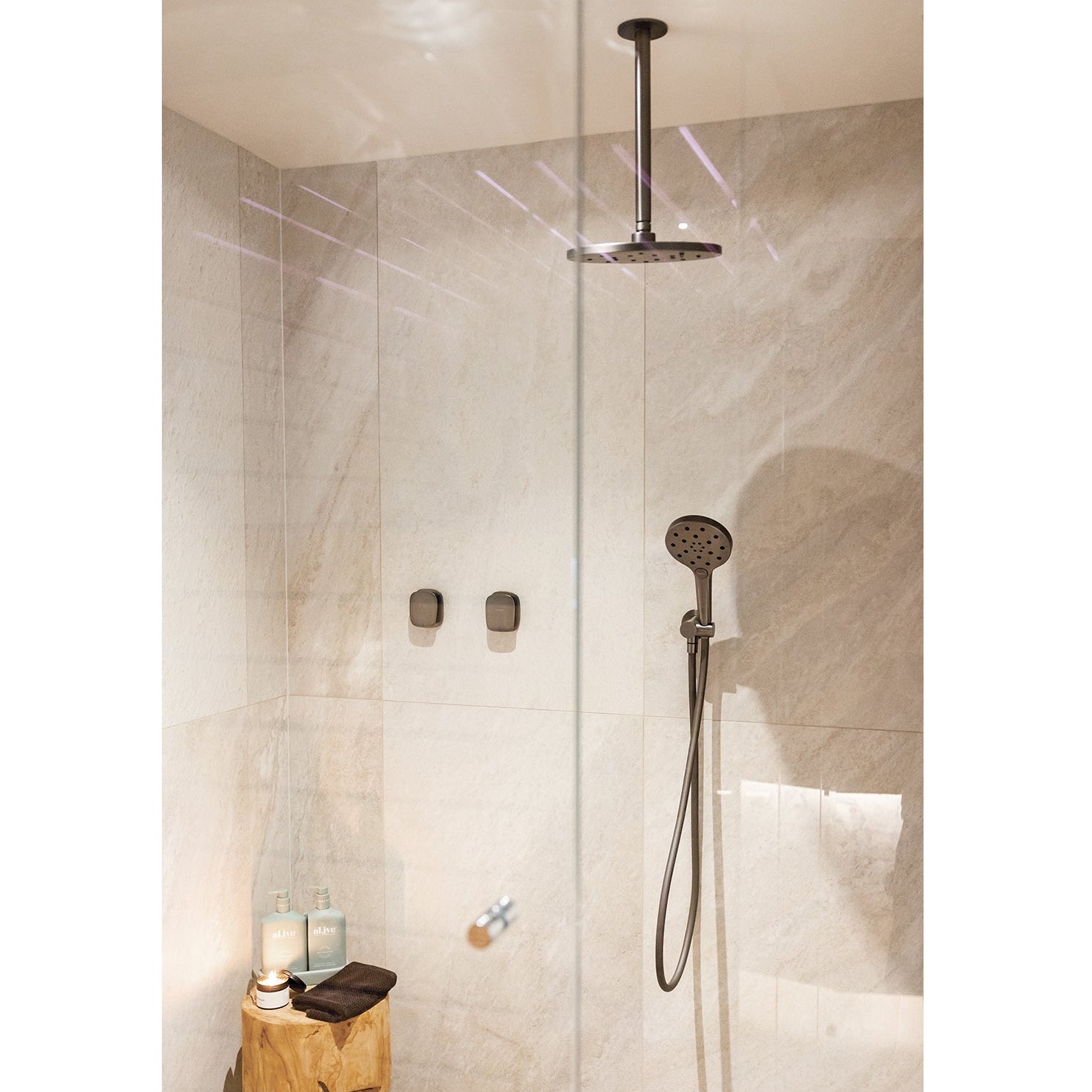 PHOENIX ORMOND HAND SHOWER BRUSHED CARBON
