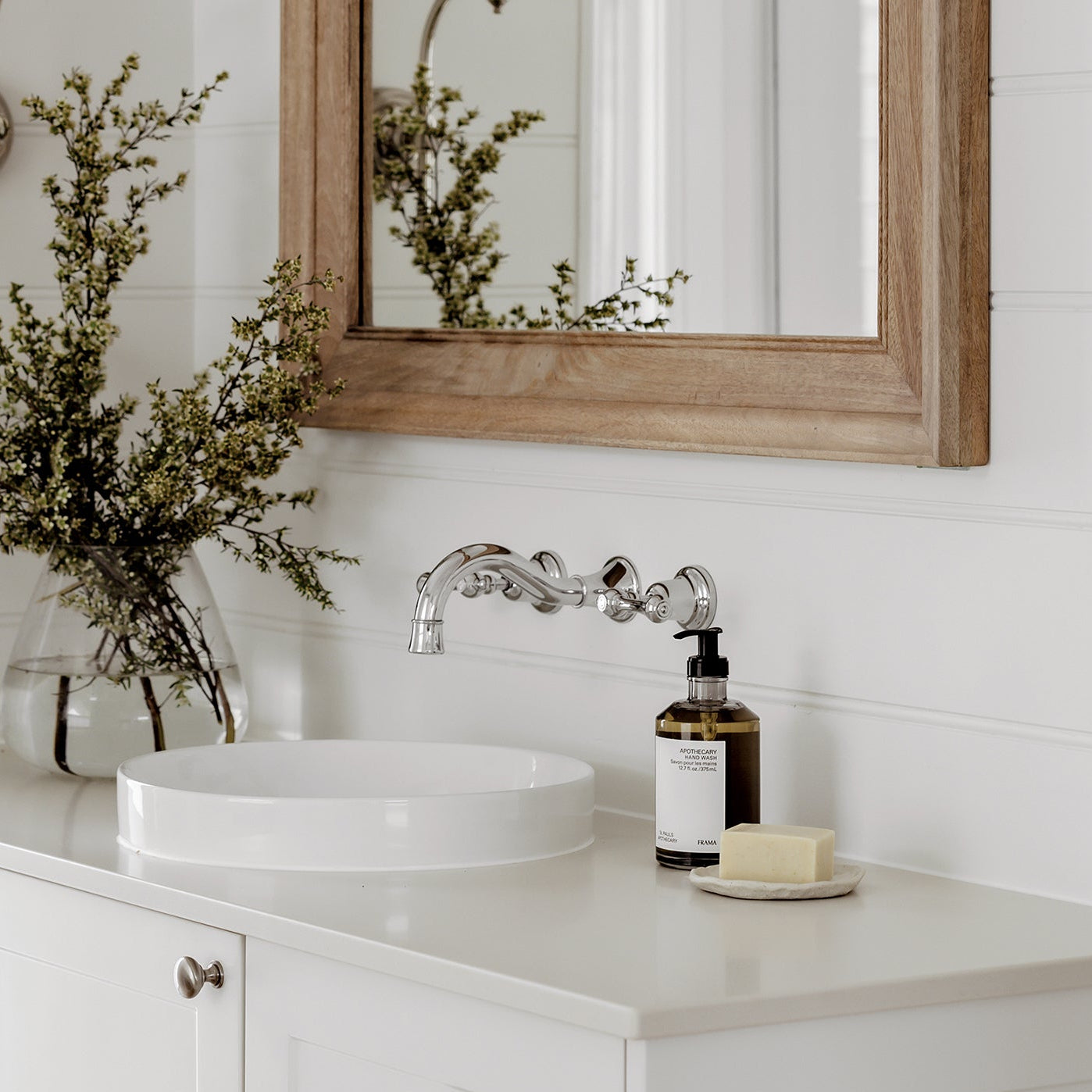PHOENIX NOSTALGIA LEAD FREE THREE-PIECE LEVER BASIN AND BATH SET 180MM SHEPHERDS CROOK CHROME