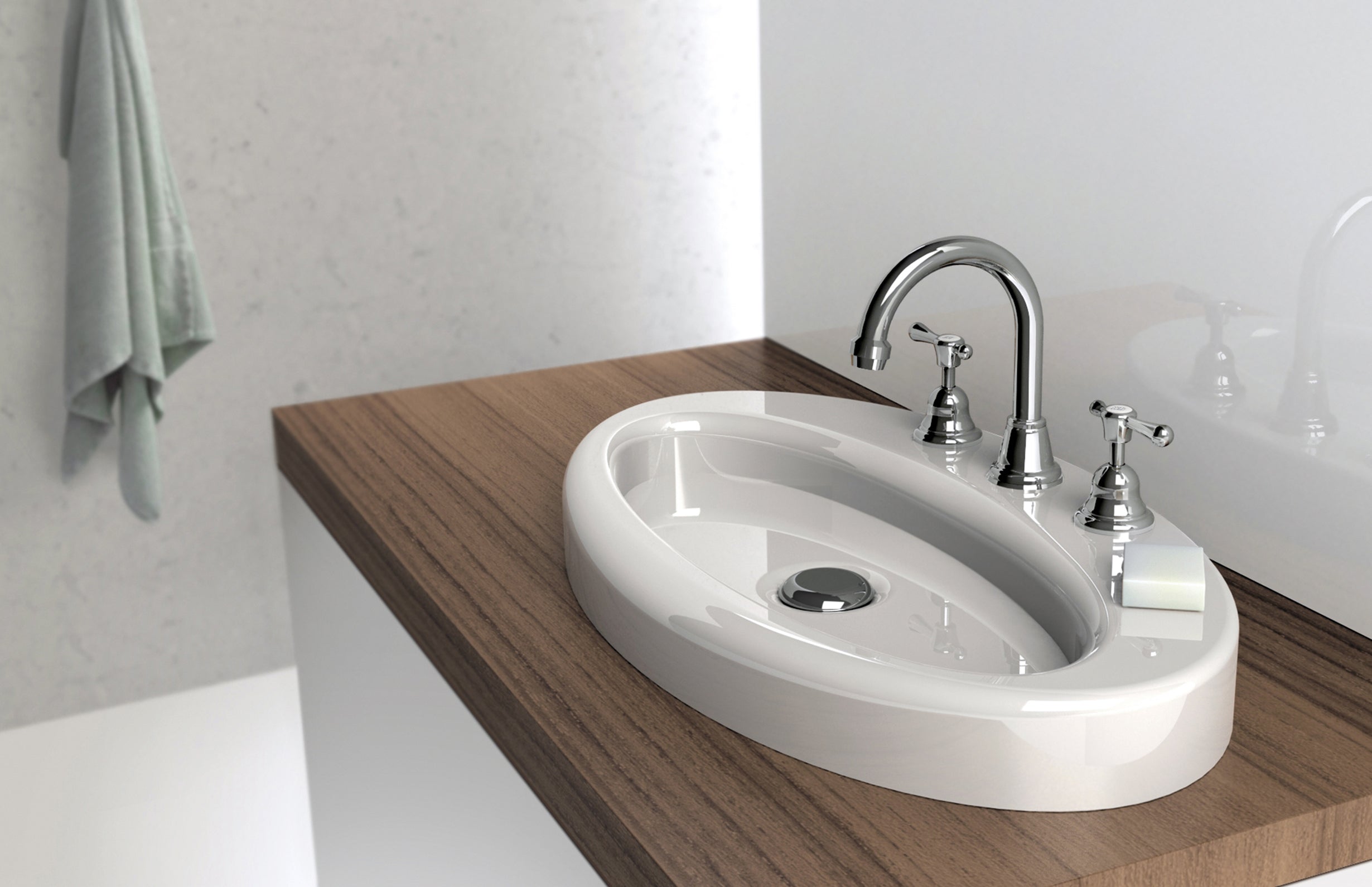 PHOENIX RHAPSODY LEAD FREE LEVER BASIN SET 181MM CHROME