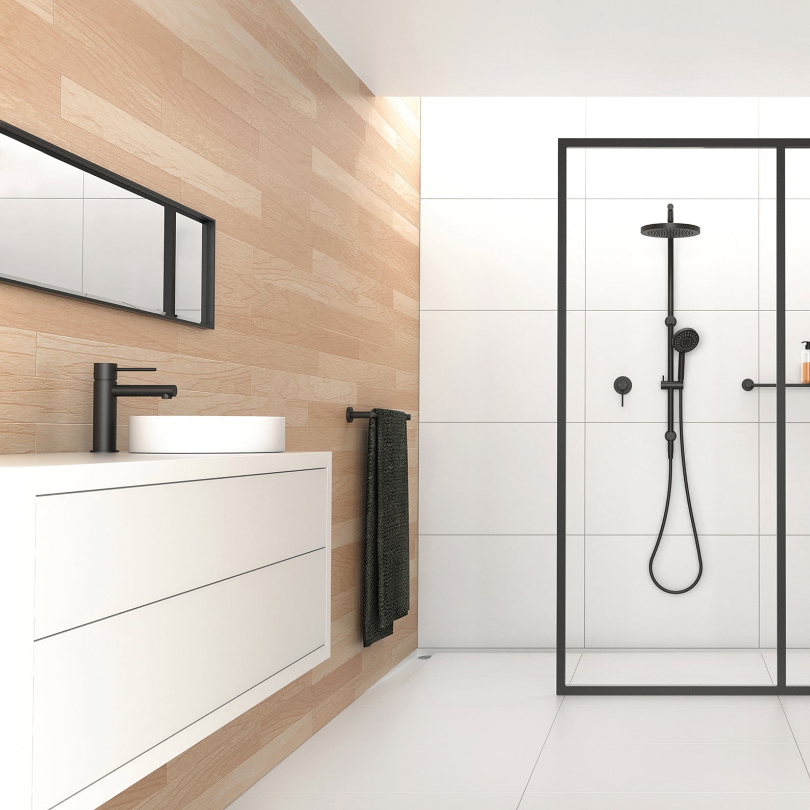 PHOENIX VIVID SLIMLINE LEAD FREE BASIN MIXER 166MM MATTE BLACK