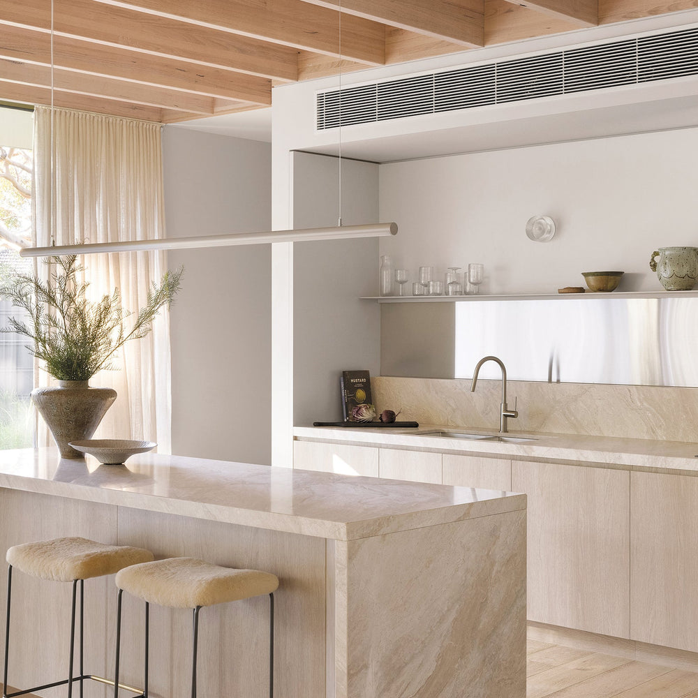 PHOENIX VIVID SLIMLINE LEAD FREE PULL OUT SINK MIXER 397MM BRUSHED NICKEL