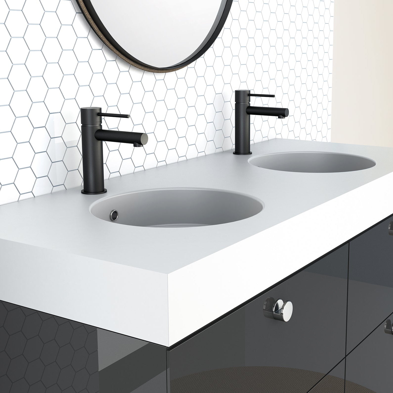 PHOENIX VIVID SLIMLINE LEAD FREE BASIN MIXER 166MM MATTE BLACK