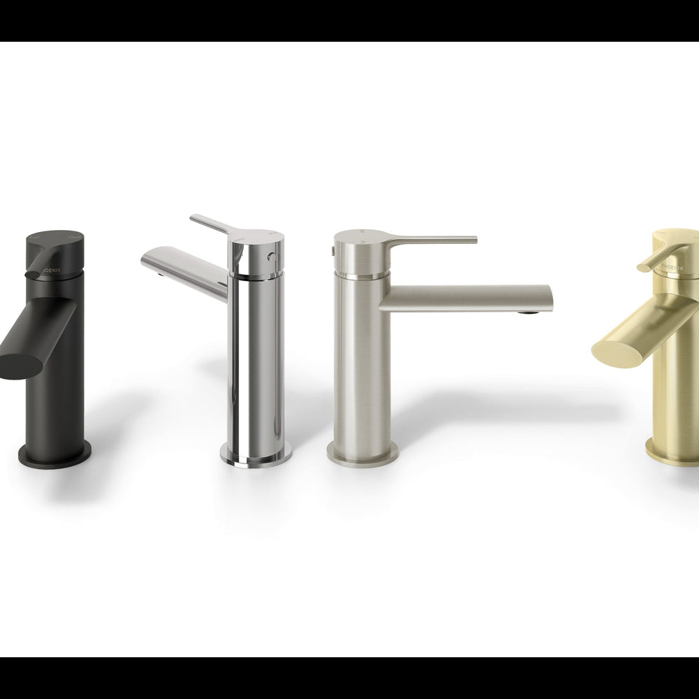 PHOENIX VIVID SLIMLINE LEAD FREE BASIN MIXER MATTE BLACK