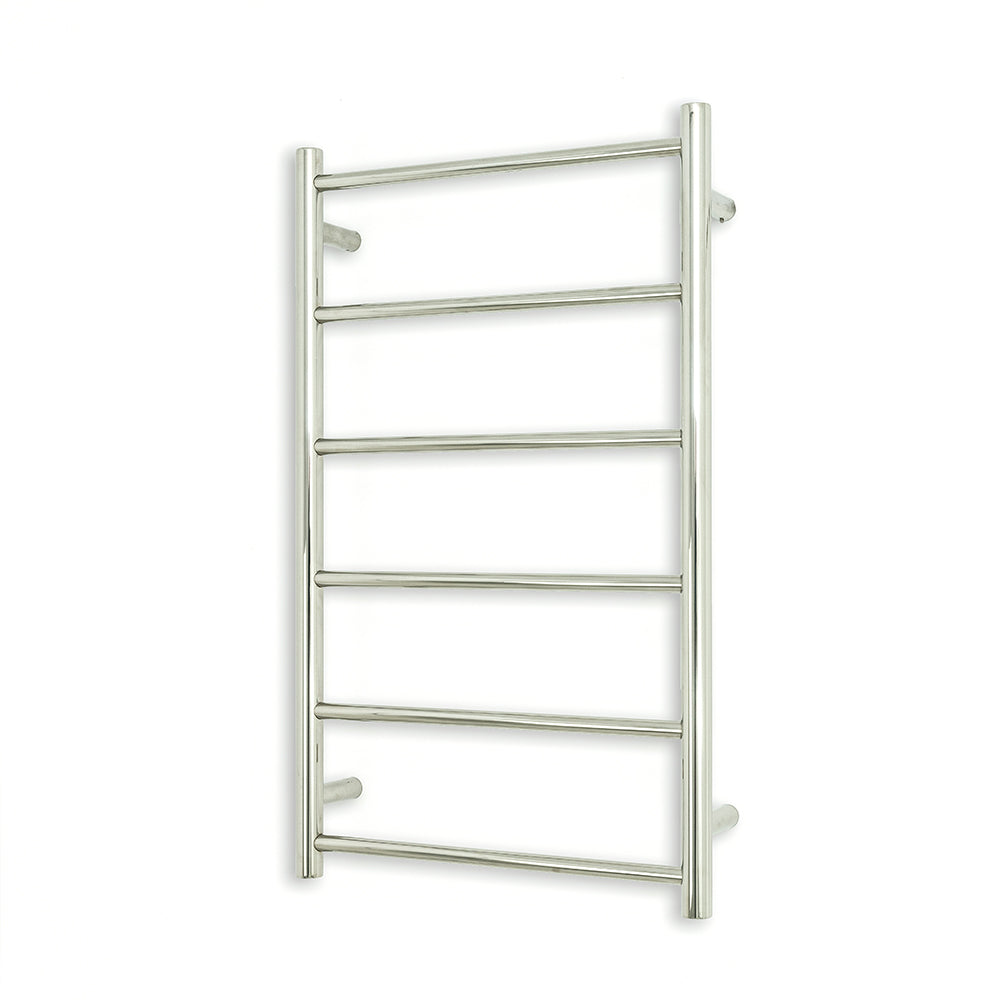 RADIANT HEATING 6-BARS ROUND NON-HEATED TOWEL RAIL CHROME 500MM