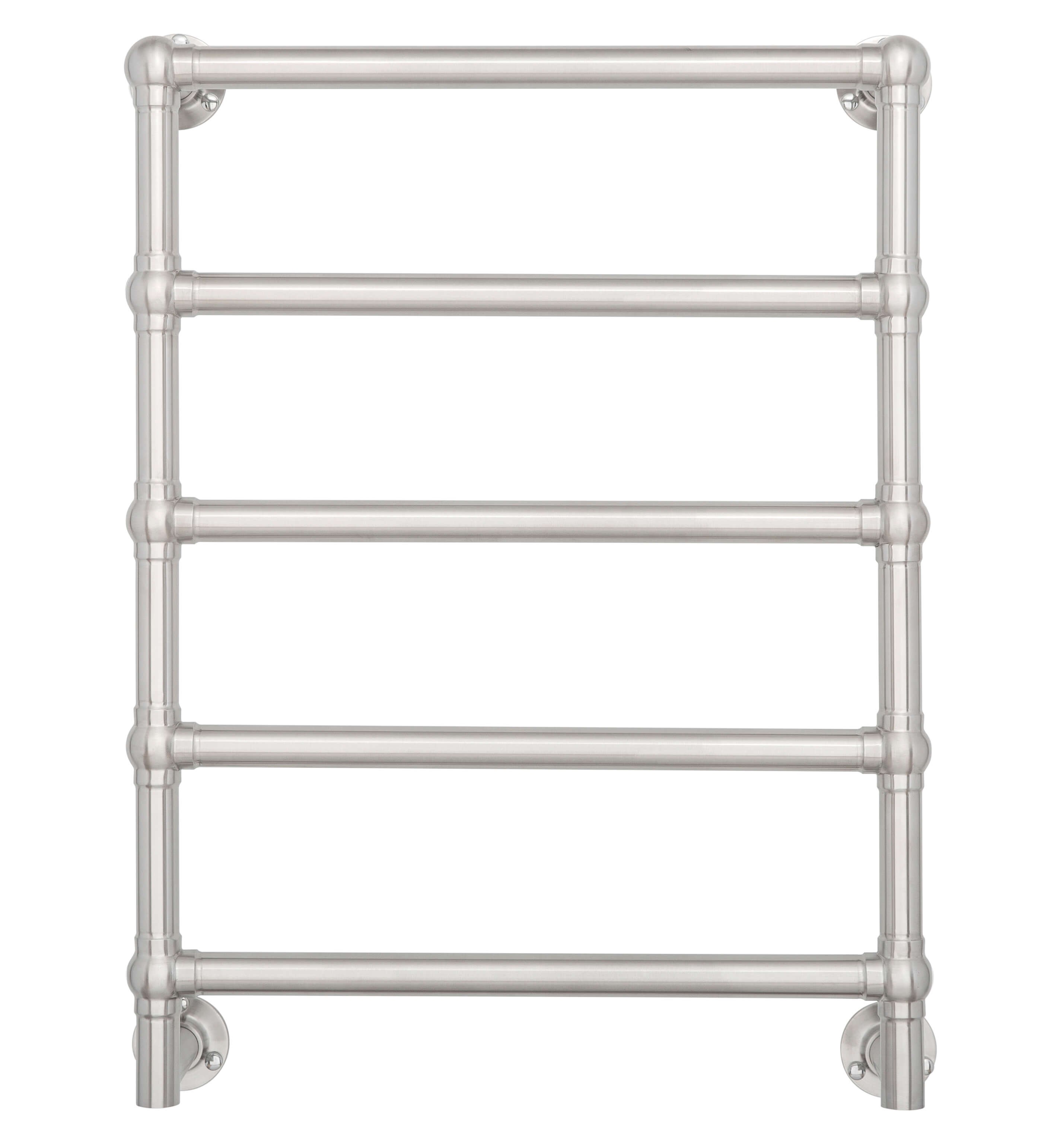 TURNER HASTINGS MAYER LIQUID-FILLED HEATED TOWEL RAIL BRUSHED NICKEL 600MM