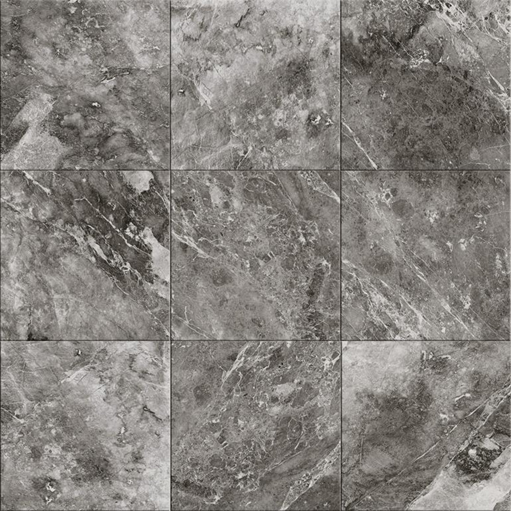 MUSES MISTERY DARK GREY MATTE 600X600MM SQUARE TILE (PER BOX)