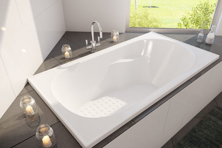DECINA MODENA INSET BATH GLOSS WHITE (AVAILABLE IN 1210MM, 1515MM, 1635MM AND 1785MM)