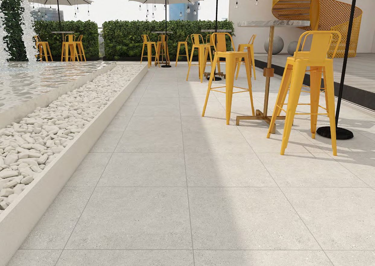 ELITE IMPORTERS MYERS DREAMY WHITE CRYSTAL MATTE 600X600MM SQUARE TILE (PER BOX)