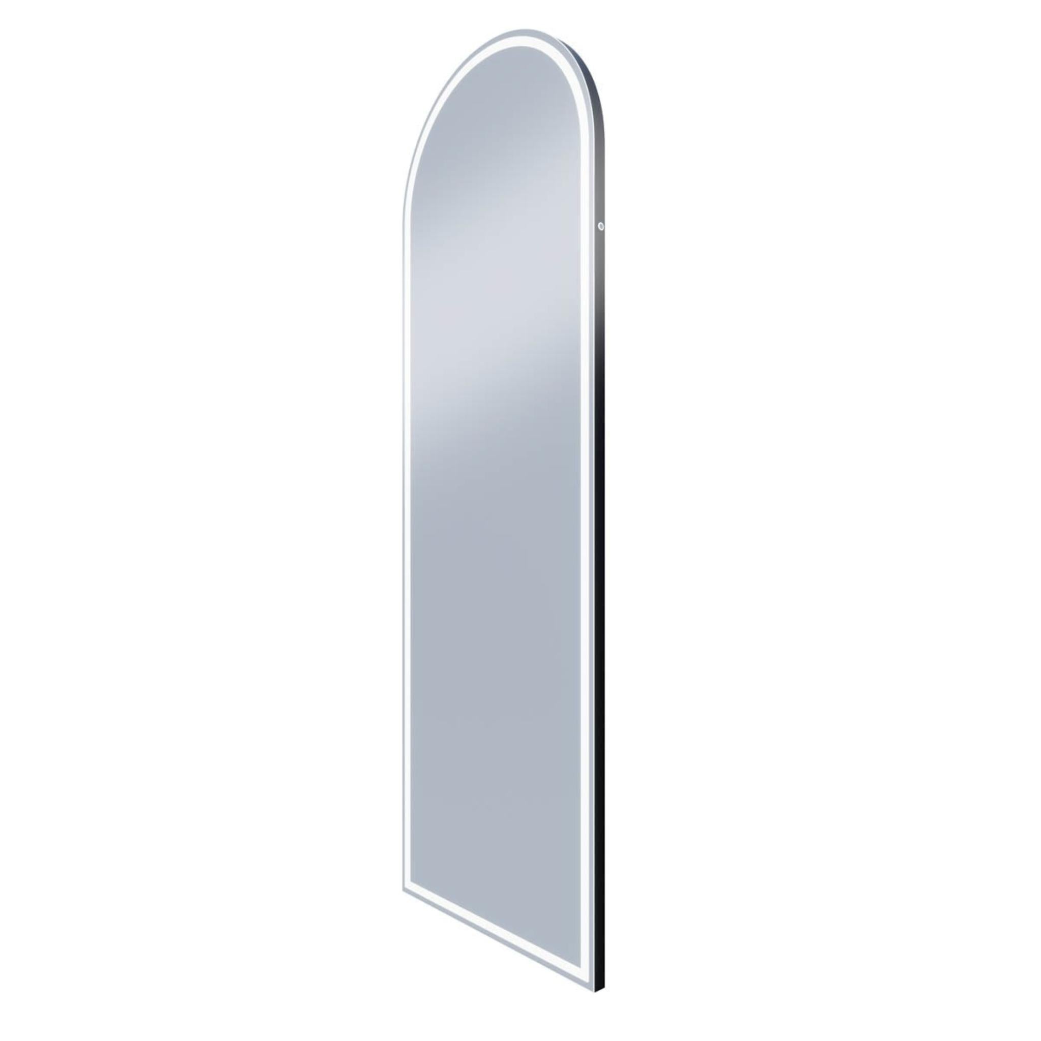 REMER ARCH FRAMED LED MIRROR MATTE BLACK 600X1800MM