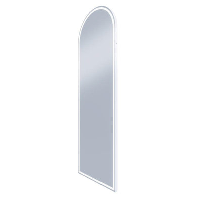 REMER ARCH FRAMED LED MIRROR MATTE WHITE 600X1800MM
