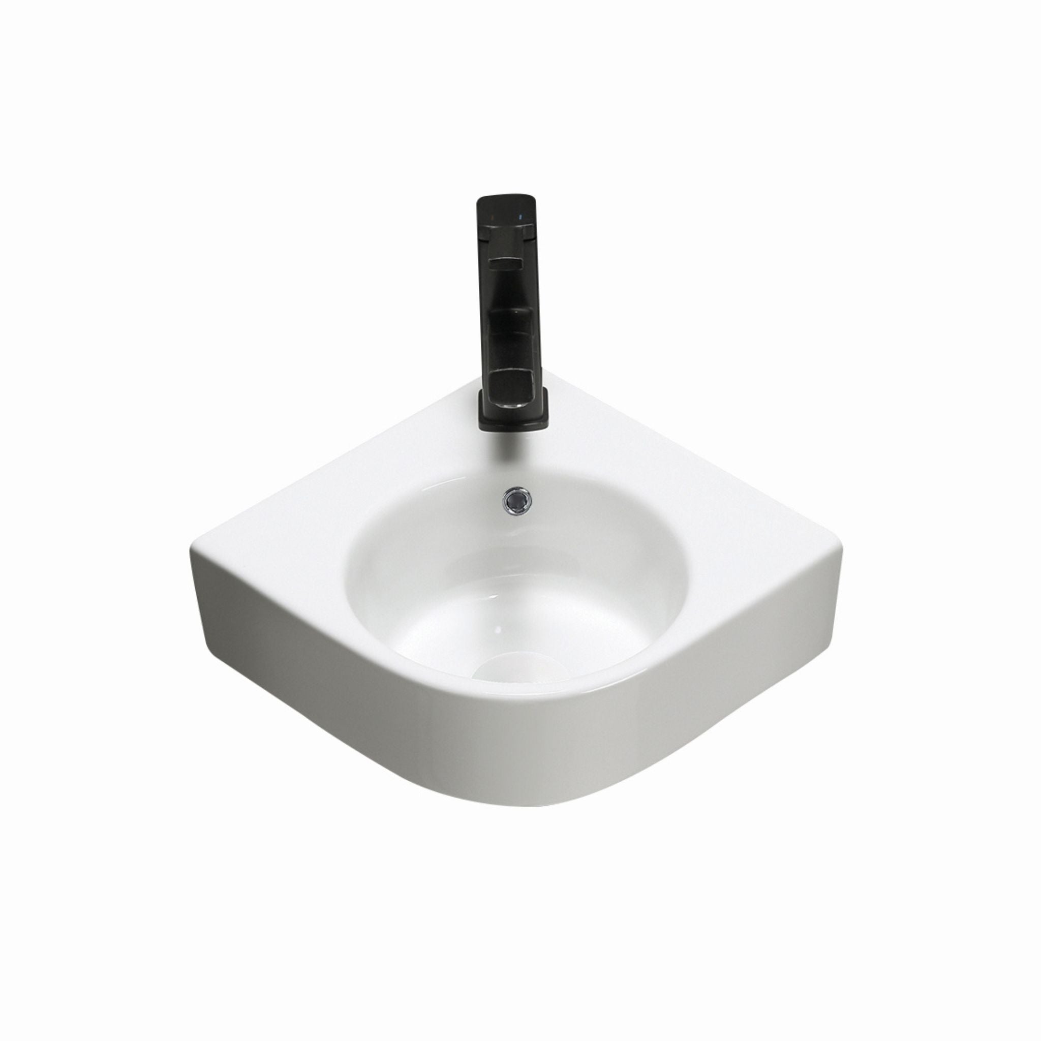 INFINITY WALL HUNG CERAMIC BASIN GLOSS WHITE 440MM