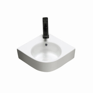 INFINITY WALL HUNG CERAMIC BASIN GLOSS WHITE 440MM