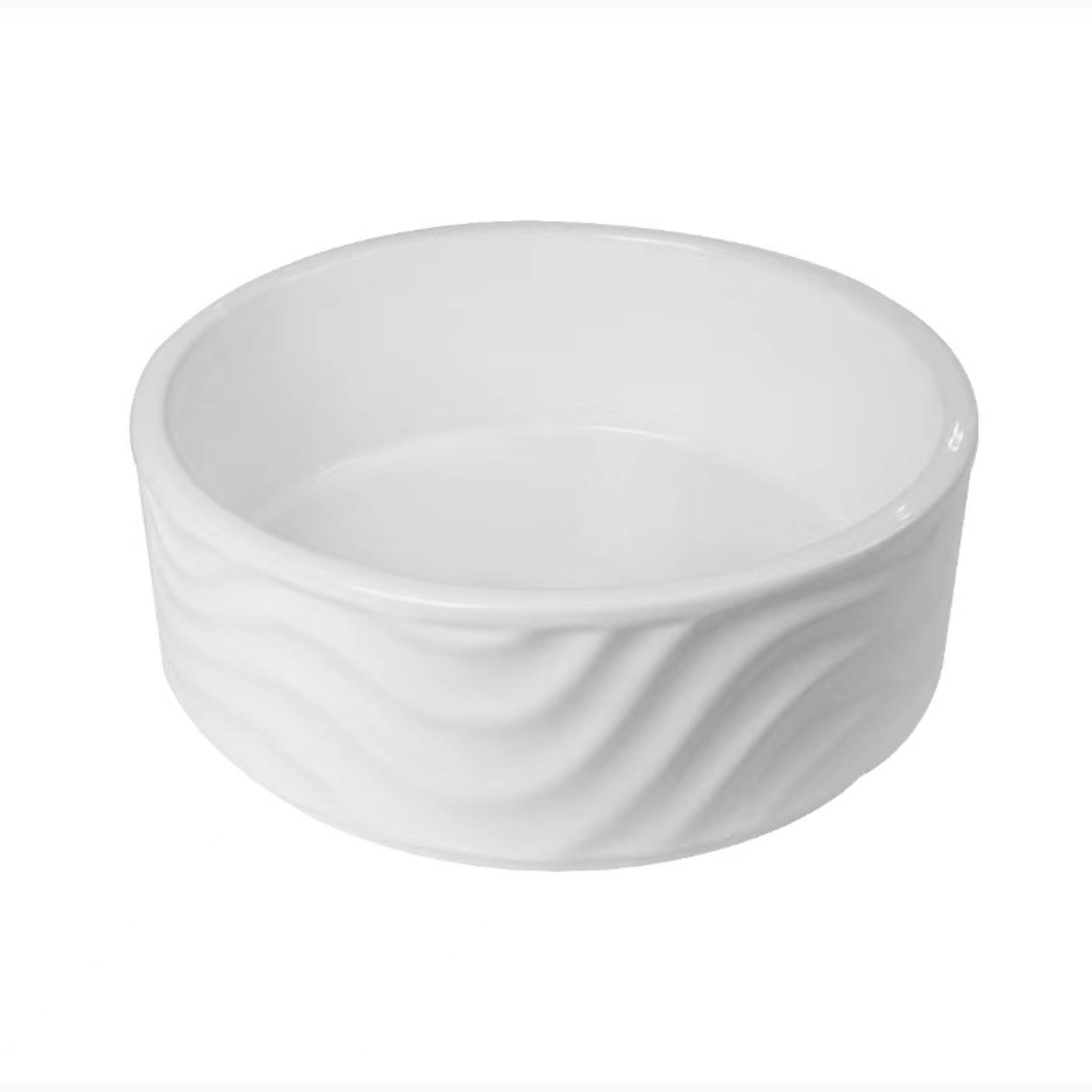 INFINITY ABOVE COUNTER CERAMIC BASIN GLOSS WHITE 420MM
