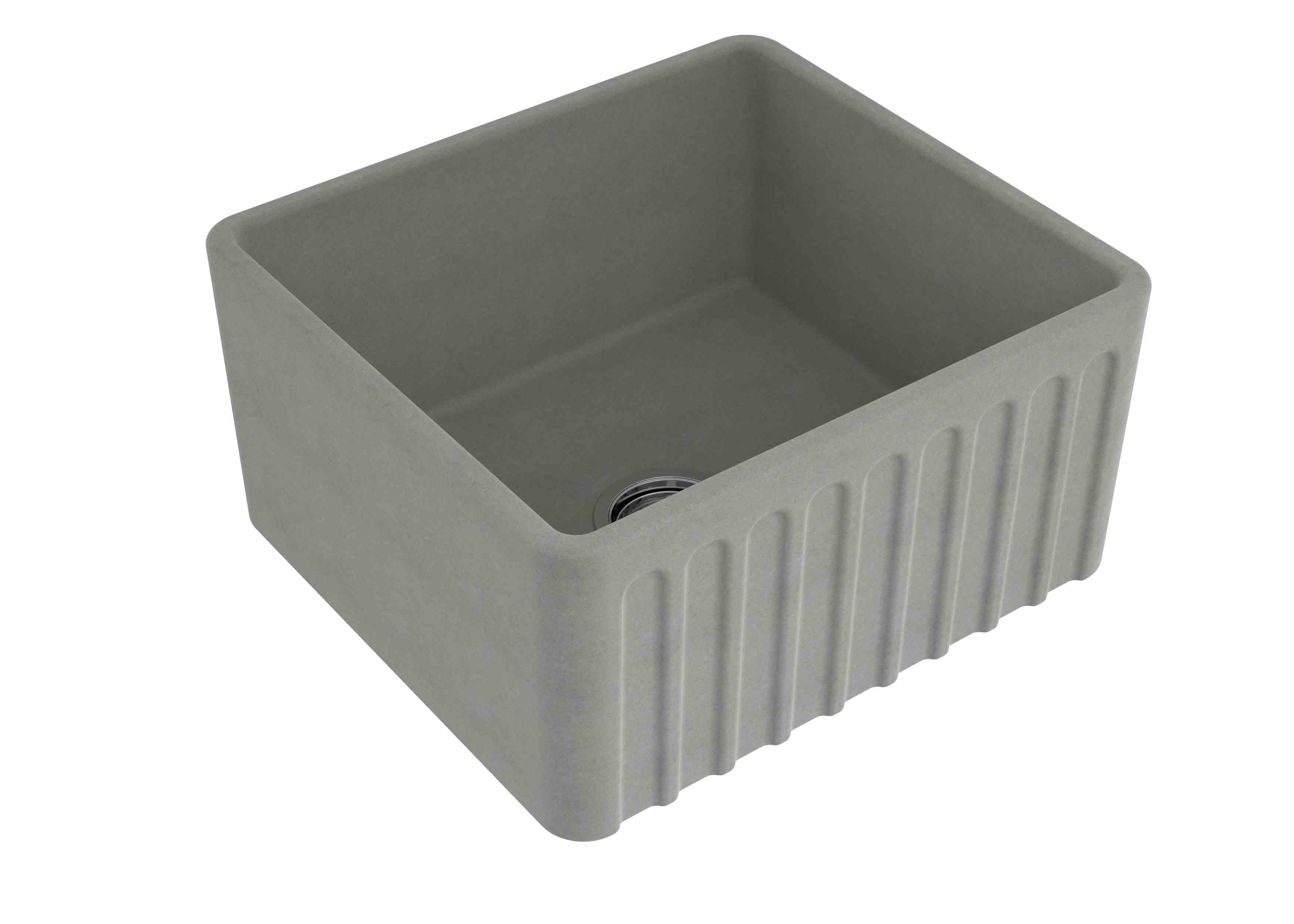 TURNER HASTINGS NOVI FARMHOUSE BUTLER SINK CONCRETE LOOK 500MM