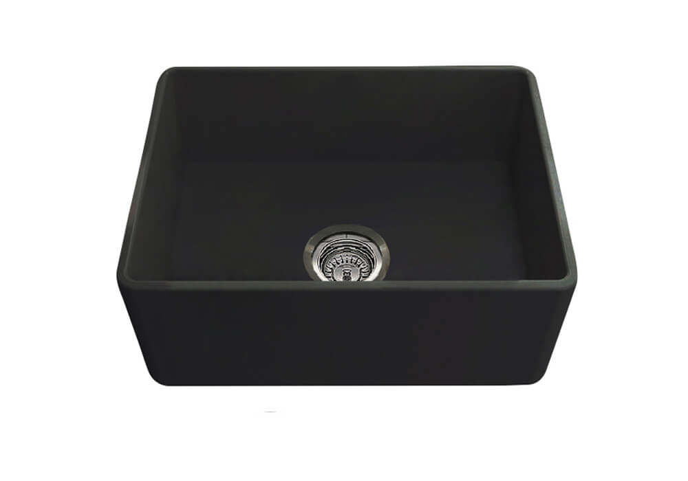 TURNER HASTINGS NOVI FARMHOUSE BUTLER SINK MATTE BLACK 600MM