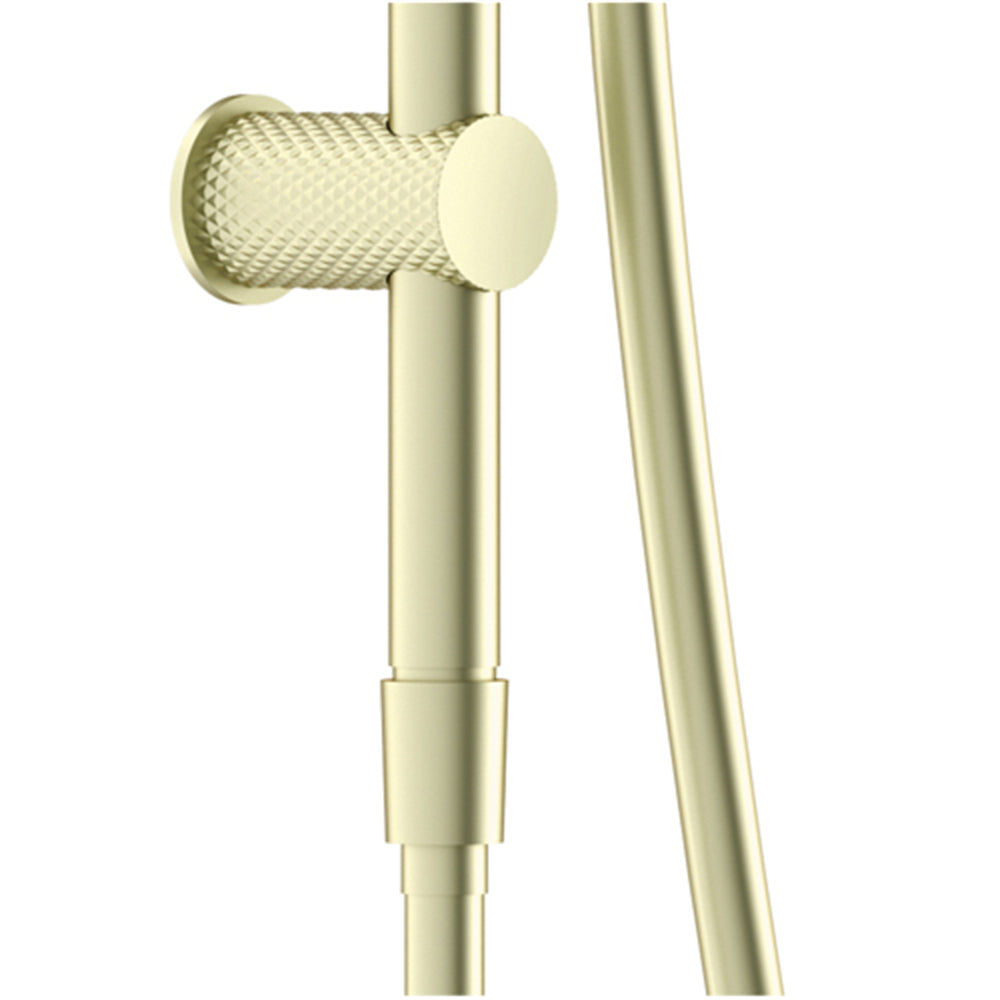 NERO OPAL SHOWER RAIL WITH AIR SHOWER BRUSHED GOLD