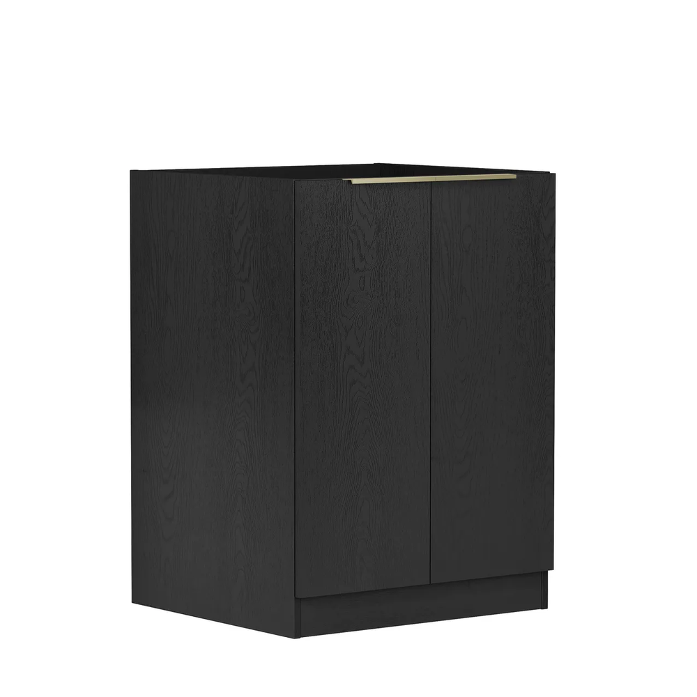OTTI BYRON BLACK OAK 630MM BASE LAUNDRY CABINET