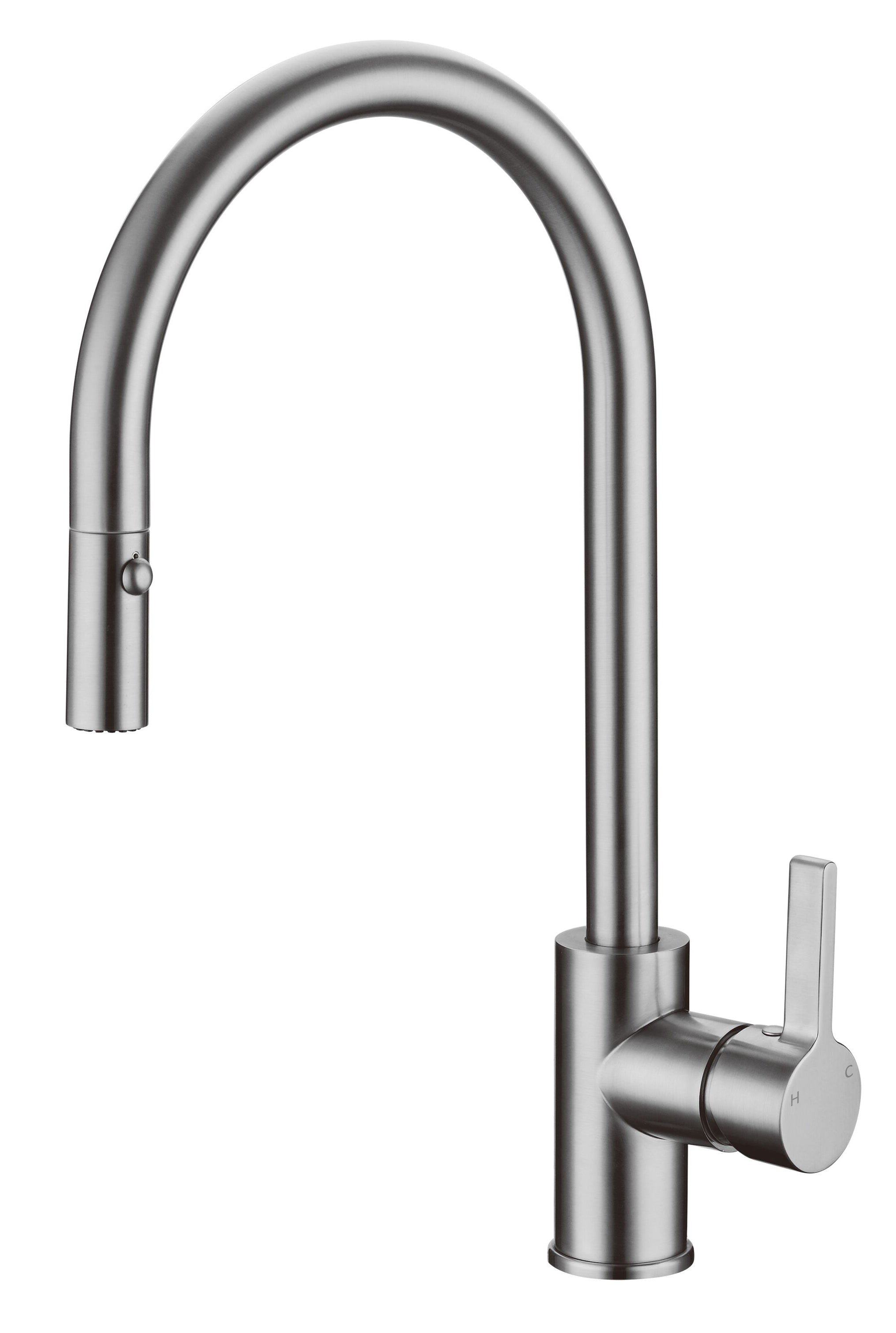 IKON OTUS PULL-OUT SINK MIXER 405MM BRUSHED NICKEL