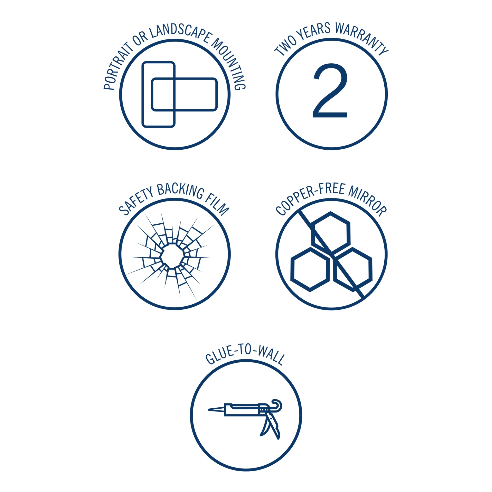 THERMOGROUP ABLAZE RECTANGLE 25MM BEVEL EDGE MIRROR 900MM