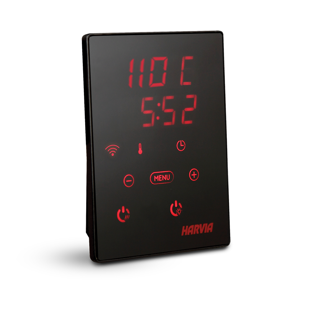 REVEL HARVIA XENIO WIFI TOUCH SCREEN RECTANGLE MOUNTED KIT BLACK