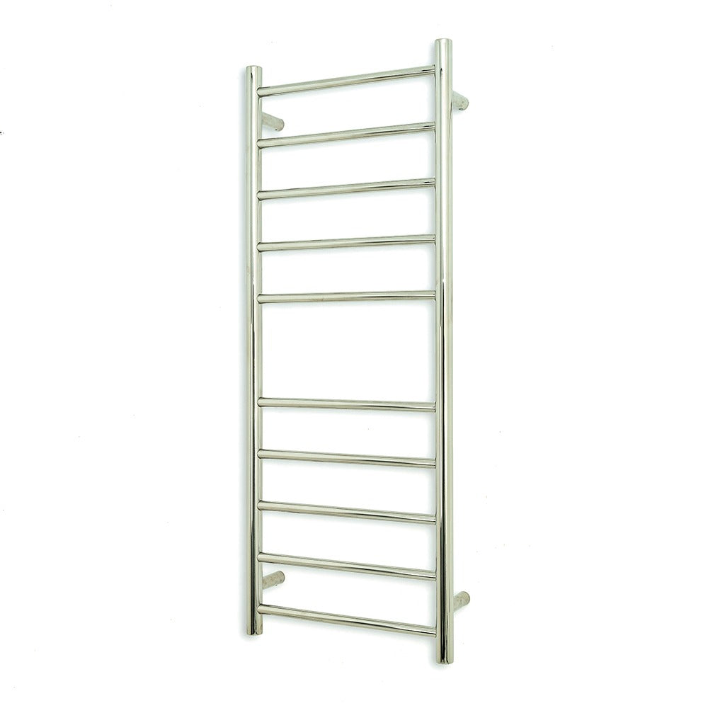 RADIANT HEATING 10-BARS ROUND NON-HEATED TOWEL RAIL CHROME 430MM