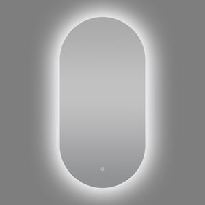 AQUAPERLA OVAL LED FRAMELESS MIRROR 500X1000MM