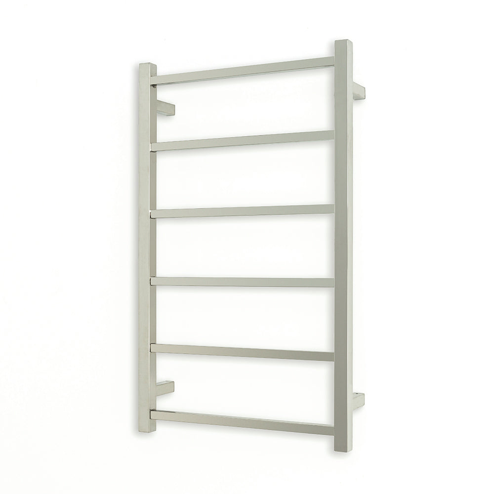 RADIANT HEATING 6-BARS SQUARE NON-HEATED TOWEL RAIL CHROME 500MM