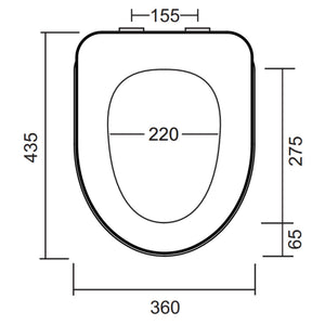 JOHNSON SUISSE DELUXE TOILET SEAT WHITE