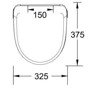 JOHNSON SUISSE EGG JUNIOR TOILET SEAT WHITE